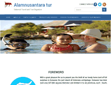 Tablet Screenshot of alamnusantaratour.com